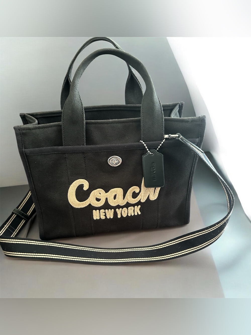 🔥Coach Cargo Canvas & Leather Tote Bag - Picture 3 of 6